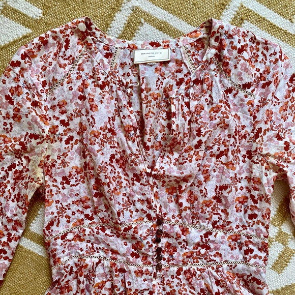 Moulinette Soeurs Amelie Blouse Anthropologie Size 2 - Picture 7 of 11